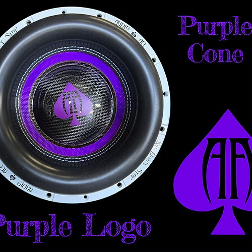 Audio Ace Jester 12" 3000W RMS Dual-4-Ohm Subwooofer With Dyeable Cone