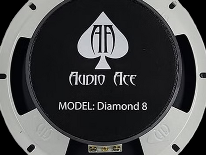 Audio Ace Diamond 8" 180W RMS 4-Ohm PAIR Car Audio Speakers