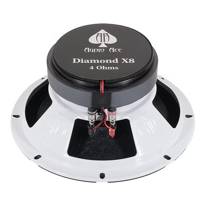 Audio Ace Diamond X8 8" 180W RMS 4-Ohm PAIR Car Audio Speakers