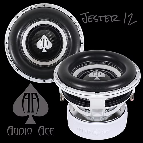Audio Ace Jester 12" 3000W RMS Dual-4-Ohm Subwooofer With Dyeable Cone