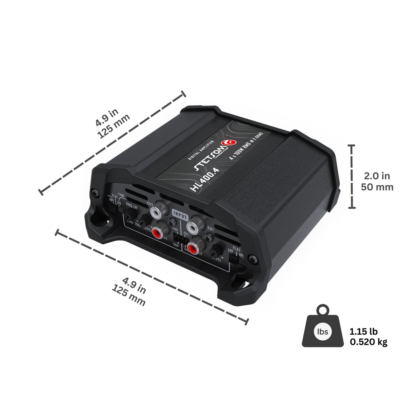 Stetsom HL 400.4 Class D Full Range Amplifier