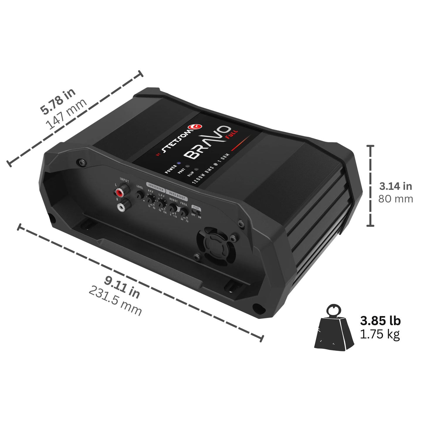 Stetsom BRAVO FULL 1.2k Digital Full-Range Amplifier