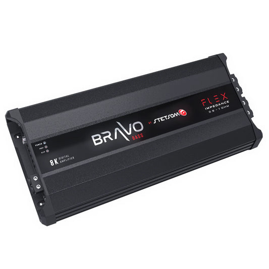 Stetsom BRAVO BASS Flex 8K 0.5~1ohm (Auto) Mono Class D Car Audio Amplifier