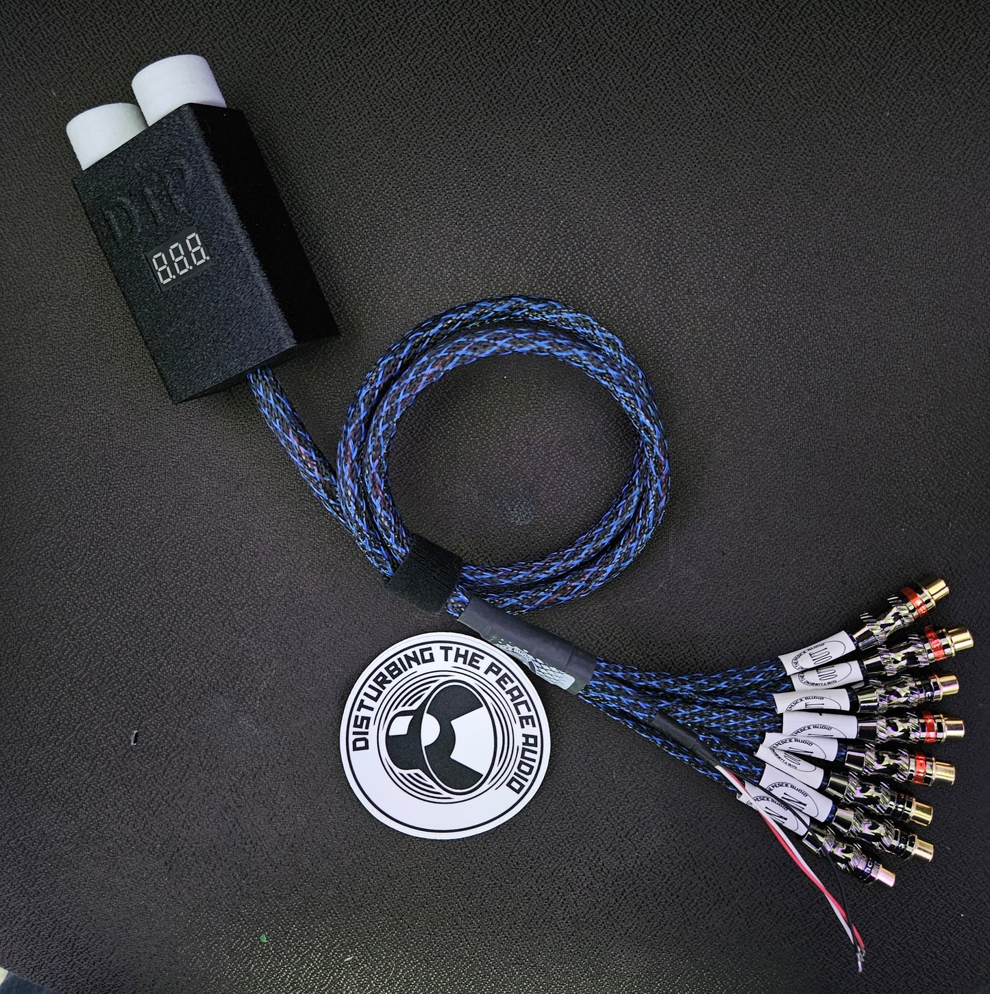 Car Audio Dual Bass Knob w/ Volt Meter