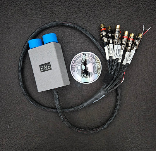 Car Audio Dual Bass Knob w/ Volt Meter