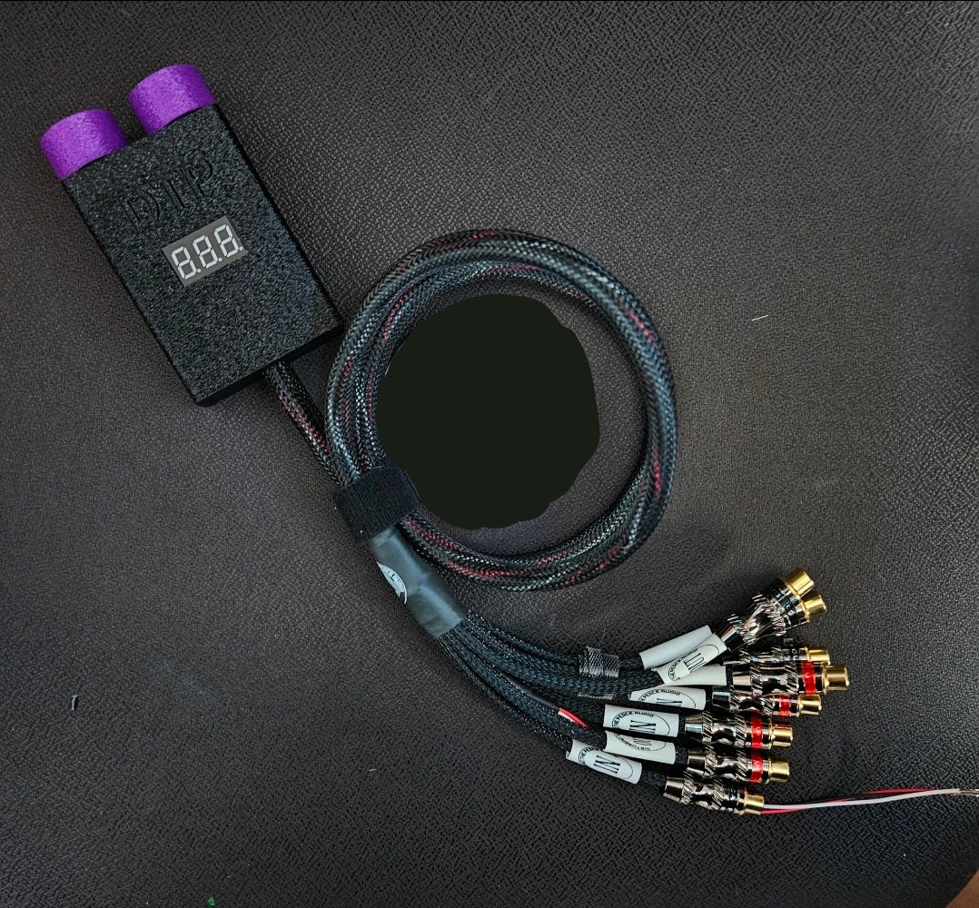 Car Audio Dual Bass Knob w/ Volt Meter