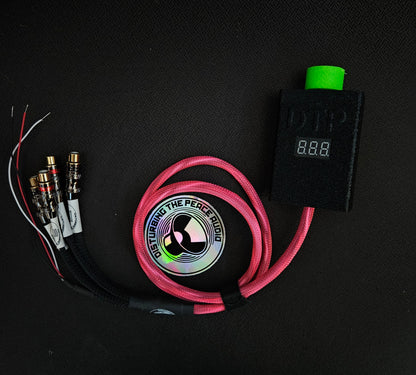Car Audio Dual Bass Knob w/ Volt Meter